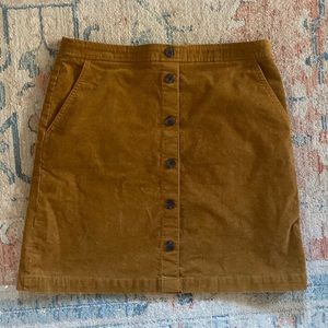 J. Crew factory corduroy skirt